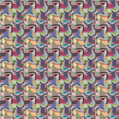 soyut kaleydoskop kumaş dikişsiz arkaplan, vektör illüstrasyonu 