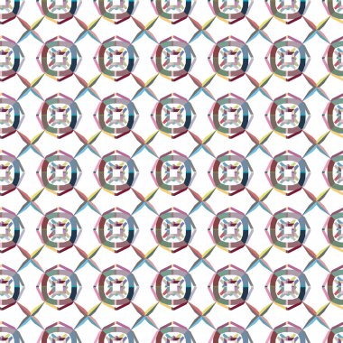 soyut kaleydoskop kumaş dikişsiz arkaplan, vektör illüstrasyonu 