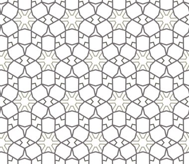 Geometrik şekilli kusursuz desen, vektör illüstrasyonu