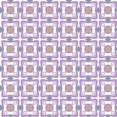 Geometrik şekilli kusursuz desen, vektör illüstrasyonu