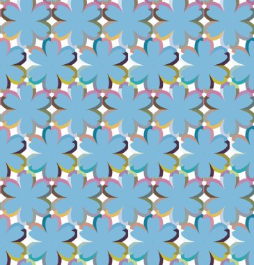 soyut kaleydoskop kumaş dikişsiz arkaplan, vektör illüstrasyonu 