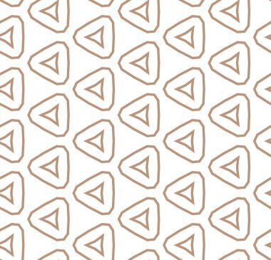 Geometrik şekilli kusursuz desen, vektör illüstrasyonu