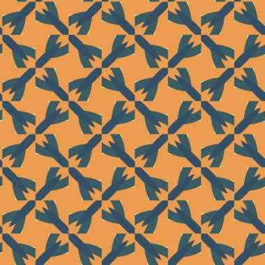 Geometrik şekilli kusursuz desen, vektör illüstrasyonu