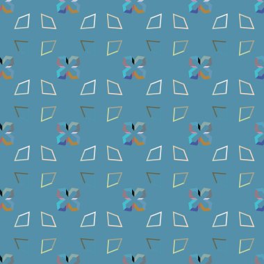 Kafeste geometrik desen var. Kusursuz vektör illüstrasyonu. 