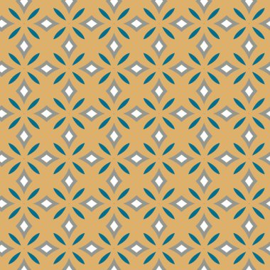 Geometrik şekilli kusursuz desen, vektör illüstrasyonu