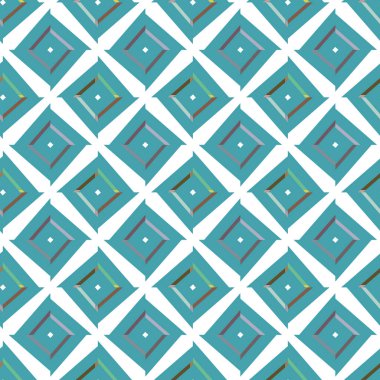 Geometrik şekilli kusursuz desen, vektör illüstrasyonu