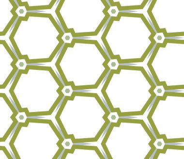 Geometrik şekilli kusursuz desen, vektör illüstrasyonu
