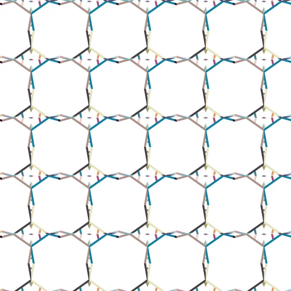 Abstraktes Kaleidoskop Stoff Nahtloser Hintergrund Vektorillustration — Stockvektor