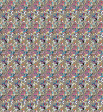 soyut kaleydoskop kumaş dikişsiz arkaplan, vektör illüstrasyonu 