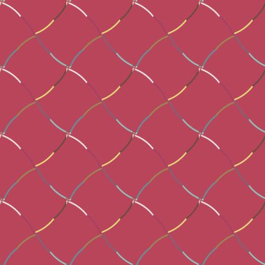 Geometrik şekilli kusursuz desen, vektör illüstrasyonu