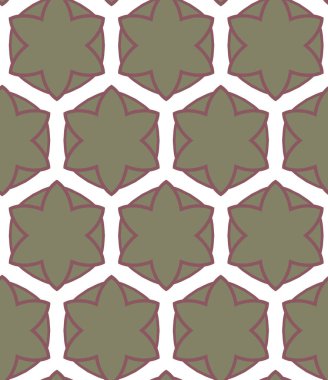 Geometrik şekilli kusursuz desen, vektör illüstrasyonu