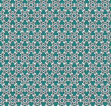 Geometrik şekilli kusursuz desen, vektör illüstrasyonu