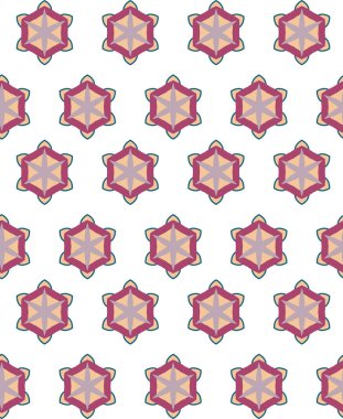 soyut kaleydoskop kumaş dikişsiz arkaplan, vektör illüstrasyonu 