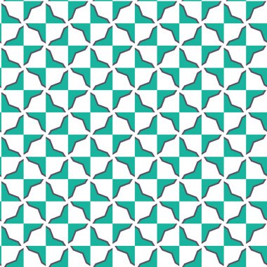 Geometrik şekilli kusursuz desen, vektör illüstrasyonu