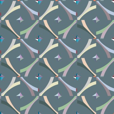 soyut kaleydoskop kumaş dikişsiz arkaplan, vektör illüstrasyonu 