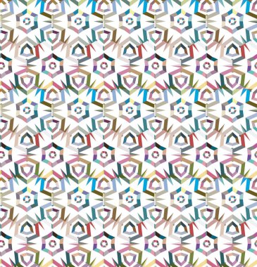 soyut kaleydoskop kumaş dikişsiz arkaplan, vektör illüstrasyonu 