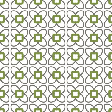 Geometrik şekilli kusursuz desen, vektör illüstrasyonu