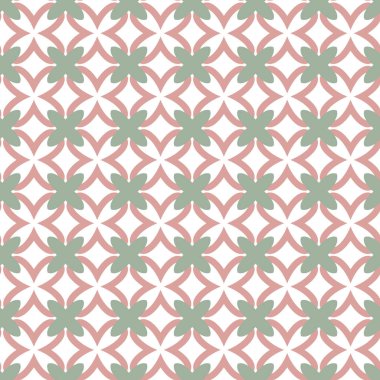 Geometrik şekilli kusursuz desen, vektör illüstrasyonu