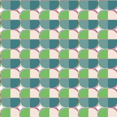 Geometrik şekilli kusursuz desen, vektör illüstrasyonu