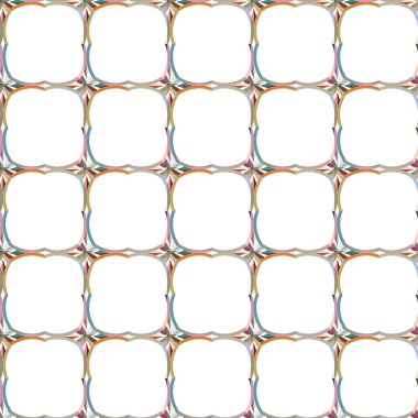 Geometrik şekilli kusursuz desen, vektör illüstrasyonu