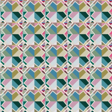 soyut kaleydoskop kumaş dikişsiz arkaplan, vektör illüstrasyonu 