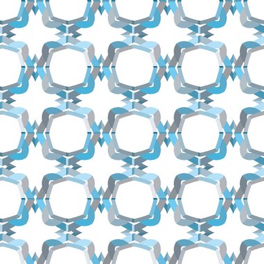 Soyut geometrik şekilli kusursuz desen