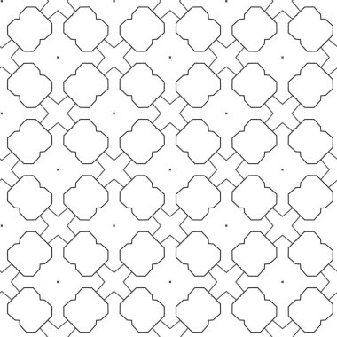 Soyut geometrik şekilli kusursuz desen