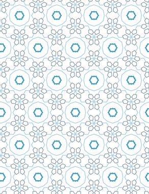 Çizgi sanatı ile kusursuz vektör deseni.