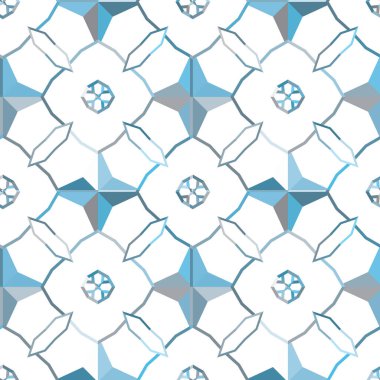 Soyut geometrik şekilli kusursuz desen