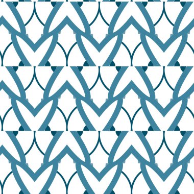 Soyut geometrik şekilli kusursuz desen