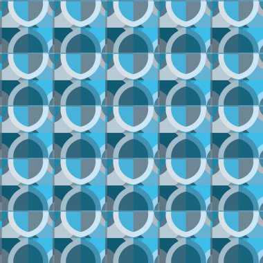 Soyut geometrik şekilli kusursuz desen