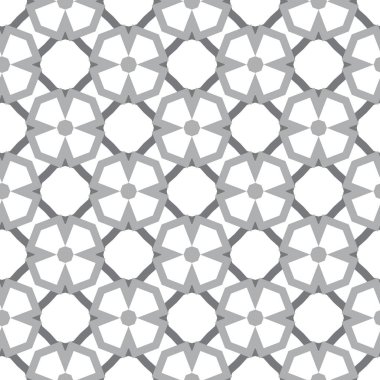 Soyut geometrik şekilli kusursuz desen