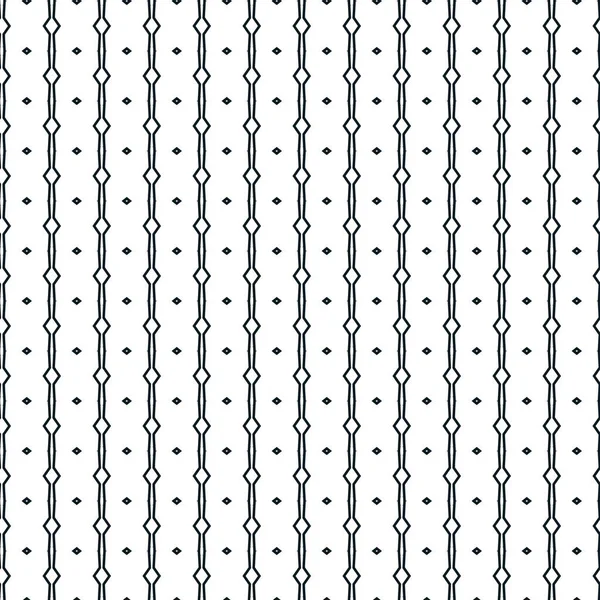 Vector Naadloos Patroon Met Zwart Wit Lijn Art — Stockvector