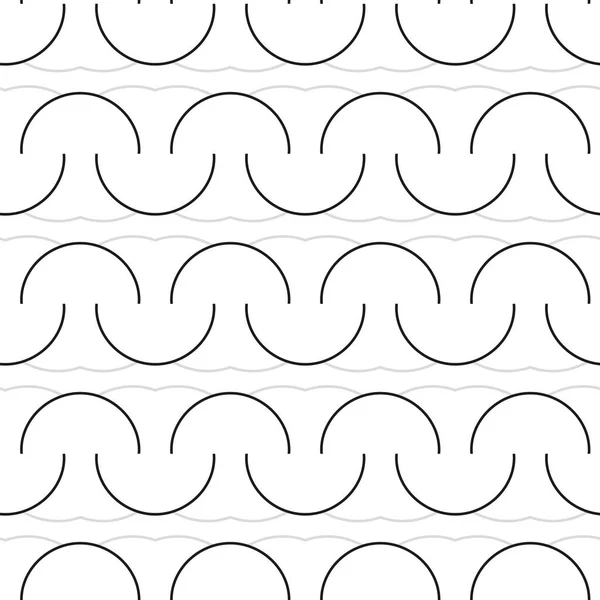 Vector Naadloos Patroon Met Lijn Art — Stockvector