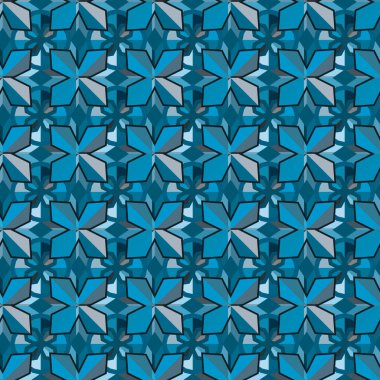 Soyut geometrik şekilli kusursuz desen