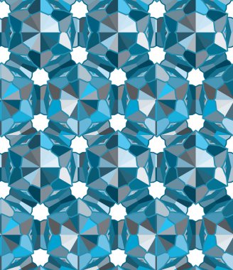 Soyut geometrik şekilli kusursuz desen