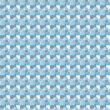 Soyut geometrik şekilli kusursuz desen