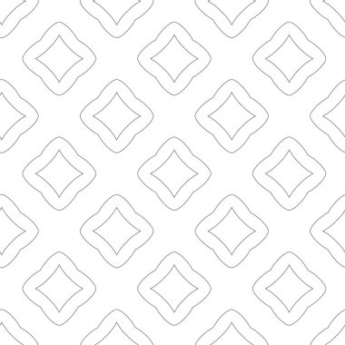 Çizgi sanatı ile kusursuz vektör deseni.