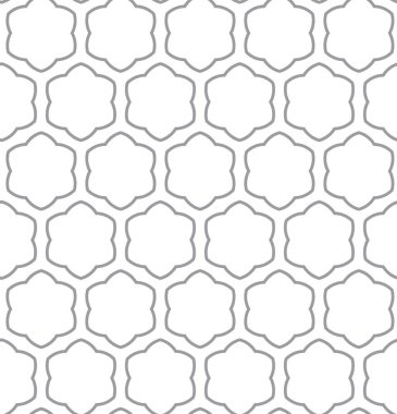 Çizgi sanatı ile kusursuz vektör deseni.