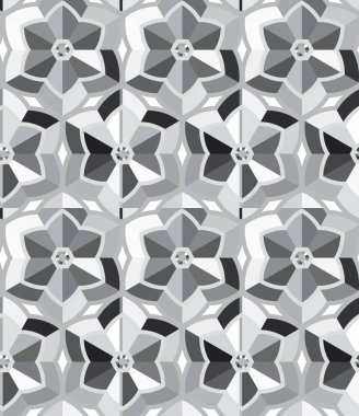 Soyut geometrik şekilli kusursuz desen