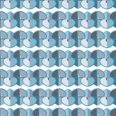 Soyut geometrik şekilli kusursuz desen