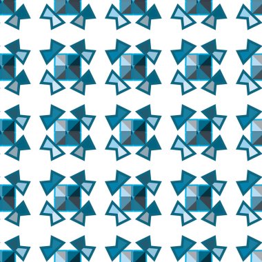 Soyut geometrik şekilli kusursuz desen