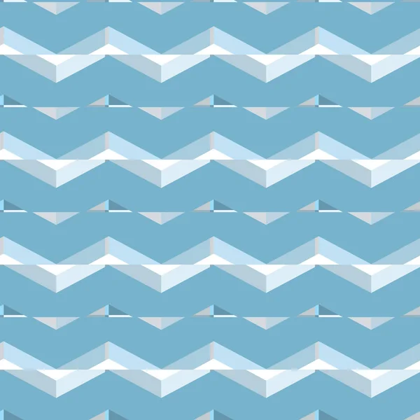 Motif Sans Couture Avec Des Formes Géométriques Bleues Blanches Illustration — Image vectorielle