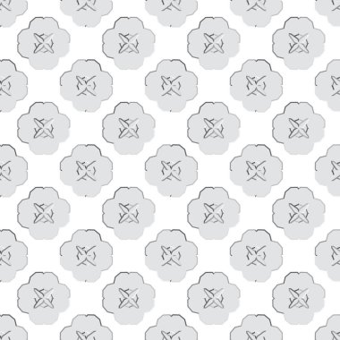 Soyut geometrik şekilli kusursuz desen