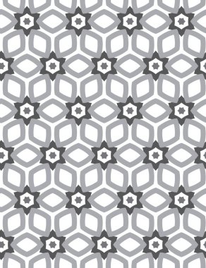 Çizgi sanatı ile kusursuz vektör deseni.