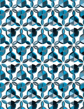 Soyut geometrik şekilli kusursuz desen