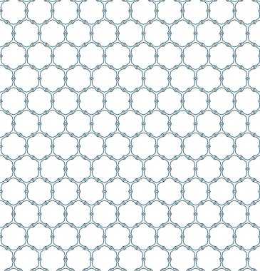 Çizgi sanatı ile kusursuz vektör deseni.