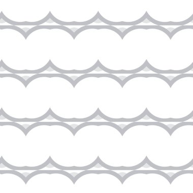 Çizgi sanatı ile kusursuz vektör deseni.