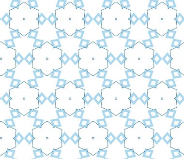 Çizgi sanatı ile kusursuz vektör deseni.