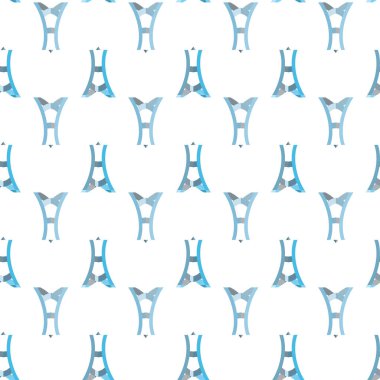 Soyut geometrik şekilli kusursuz desen